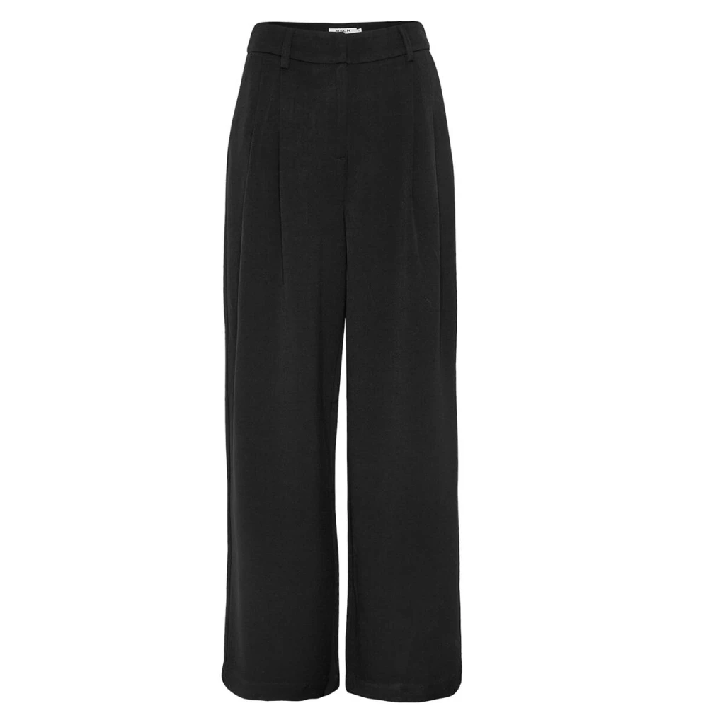 moss copenhagen Henrika High Waist Broek Black Dames