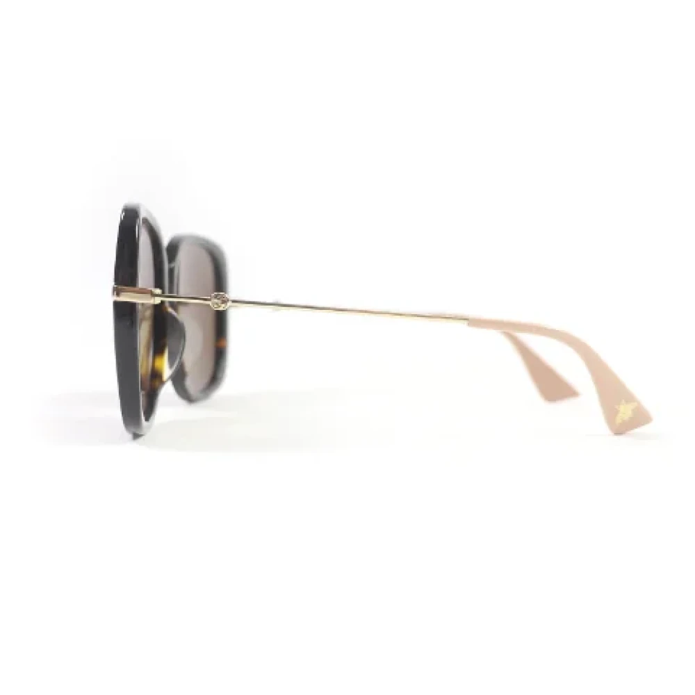 Gucci Vintage Pre-owned Metal sunglasses Brown Dames