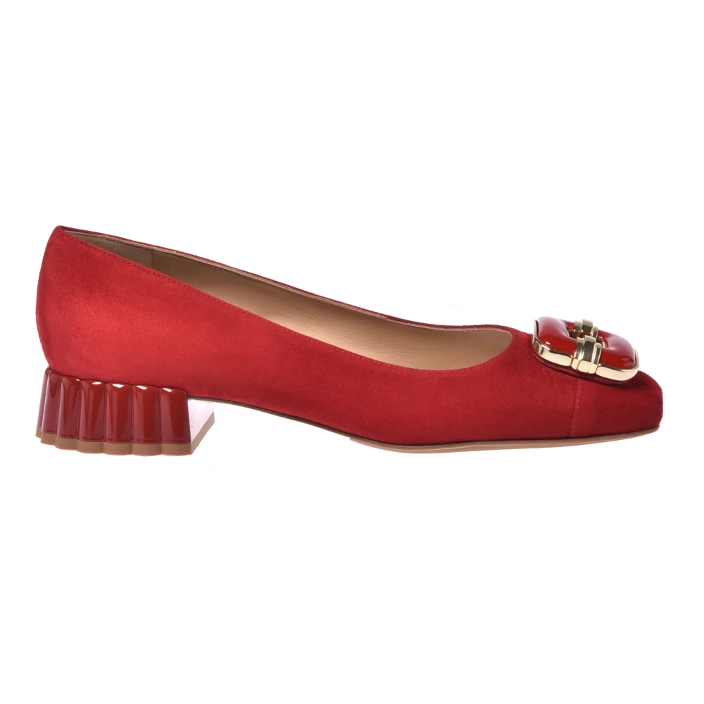 Baldinini Women's Red Court Shoe - Pumps - 6 Uk - Shoes