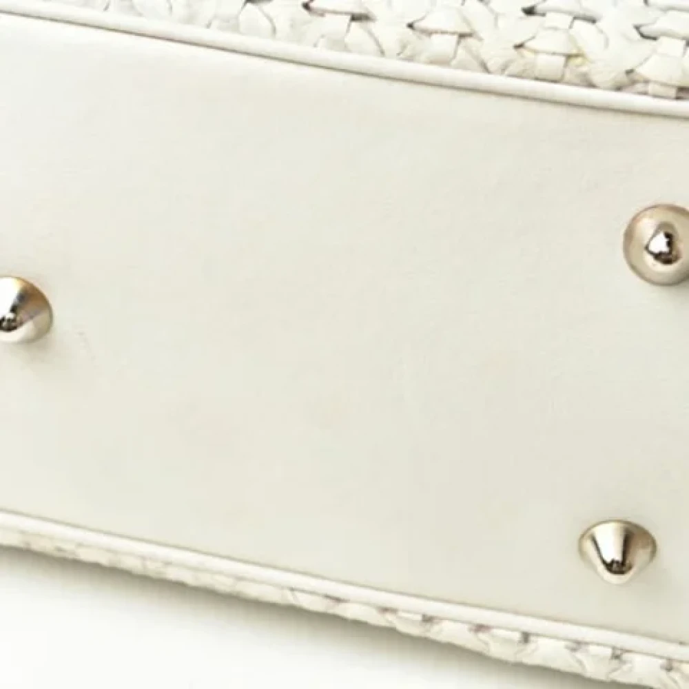 Dior Vintage Pre-owned Fabric dior-bags White Dames