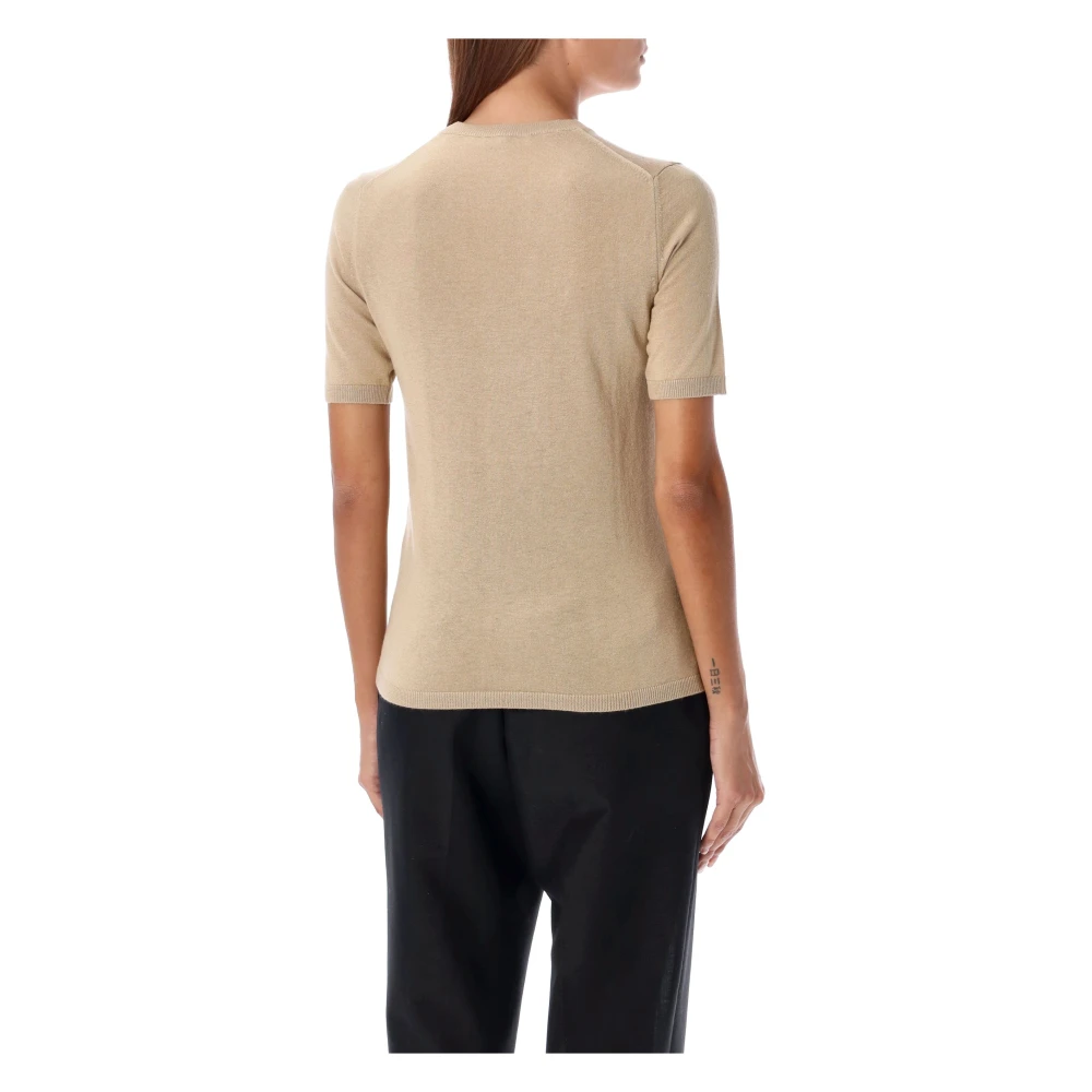 Max Mara Zijde Kasjmier Trui Avena Gebreide Kleding Beige Dames