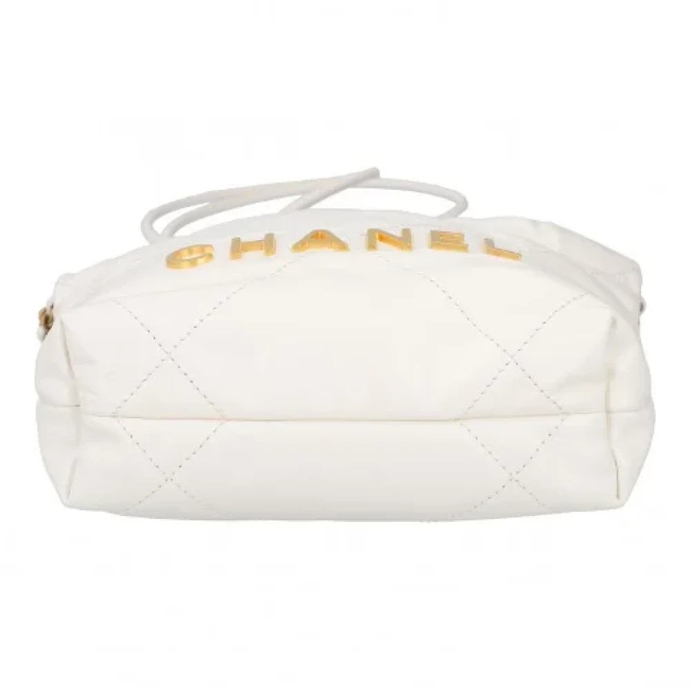 Chanel Vintage Pre-owned Leather chanel-bags White Dames