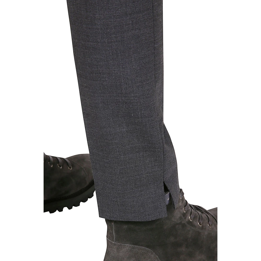 Eleventy Slim Fit Wollen Broek Gray Dames