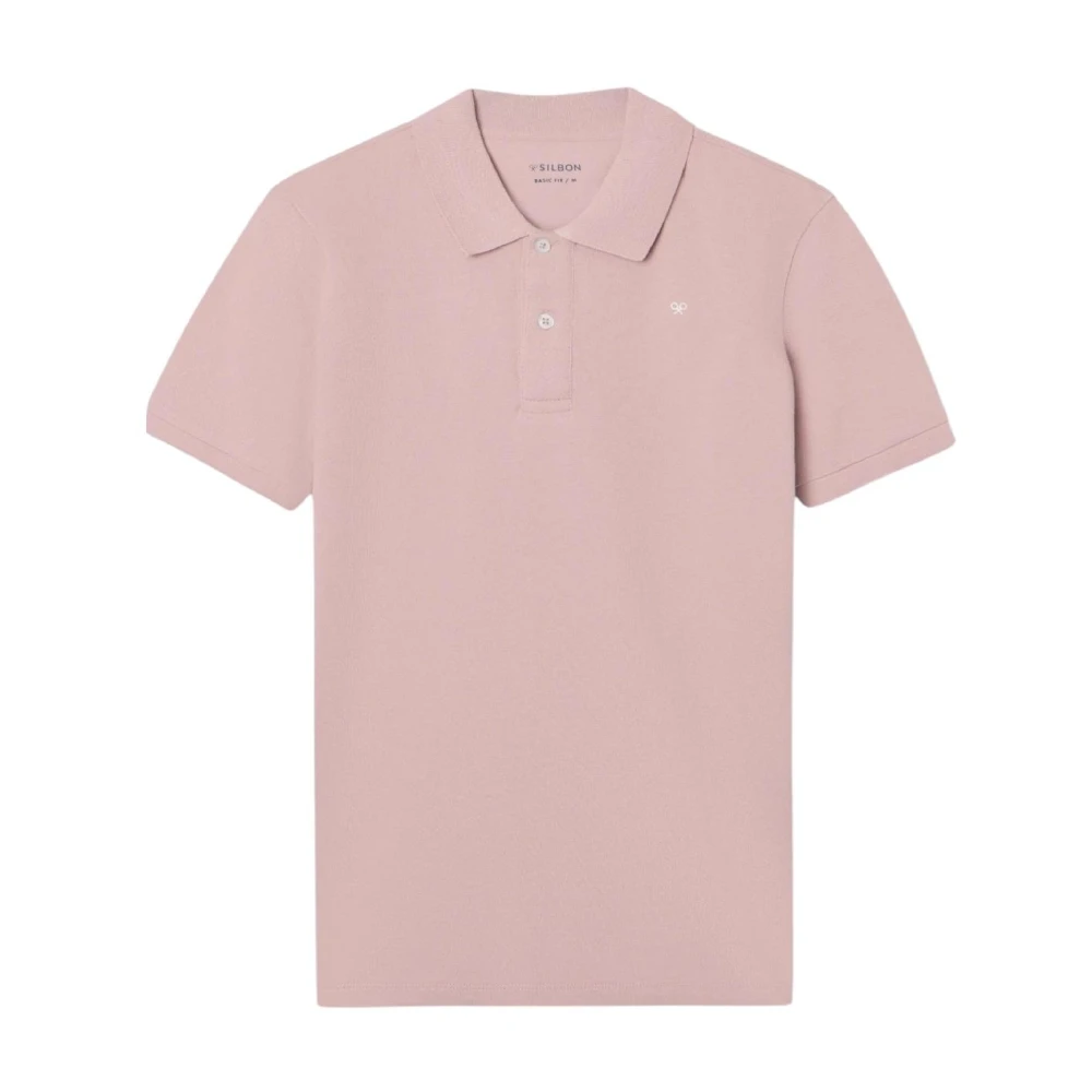 Silbon Men's Pink Polo Shirts, Xl, Polo Clásico