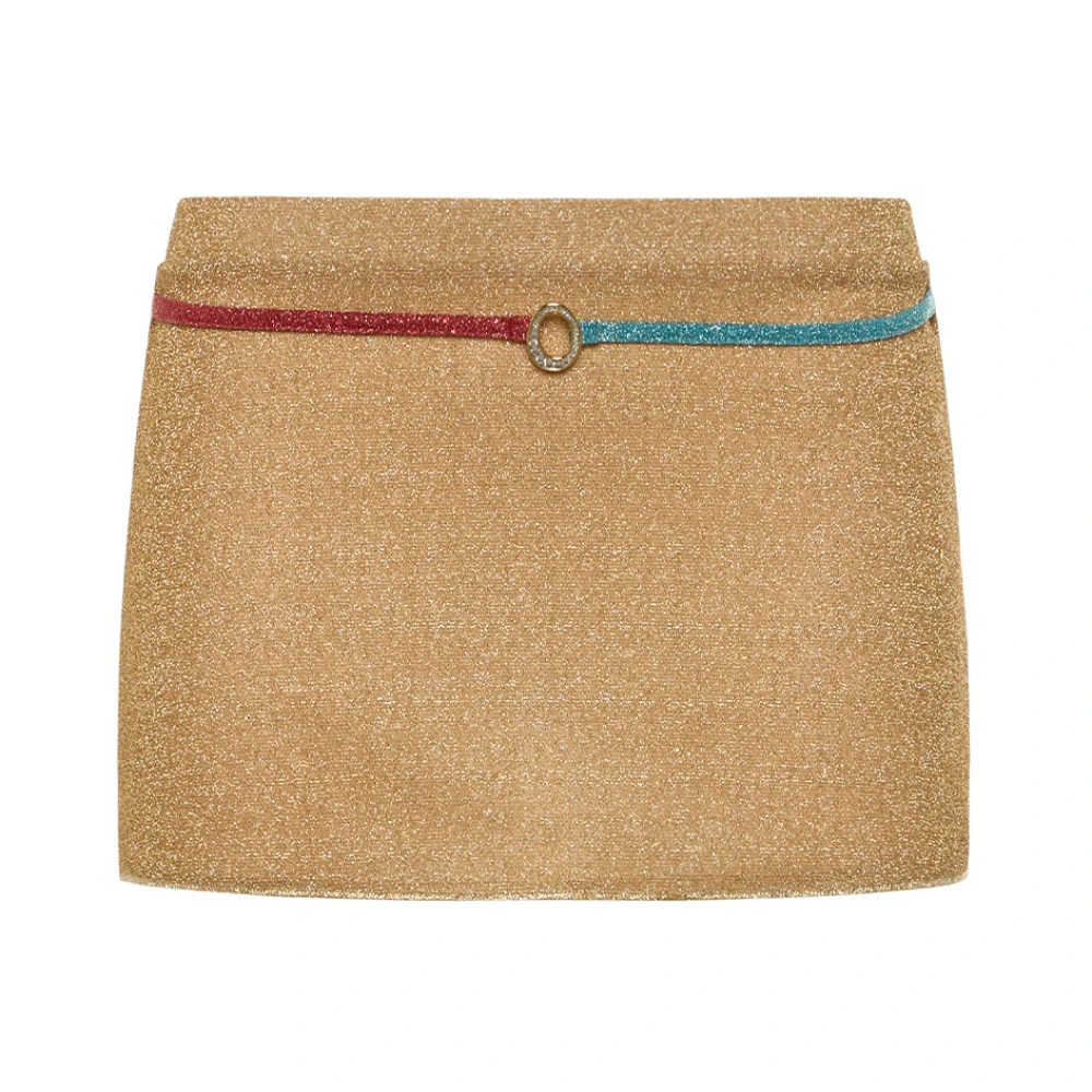 Oseree Yellow Short Skirts, Female, S, Lumière Mini Skirt