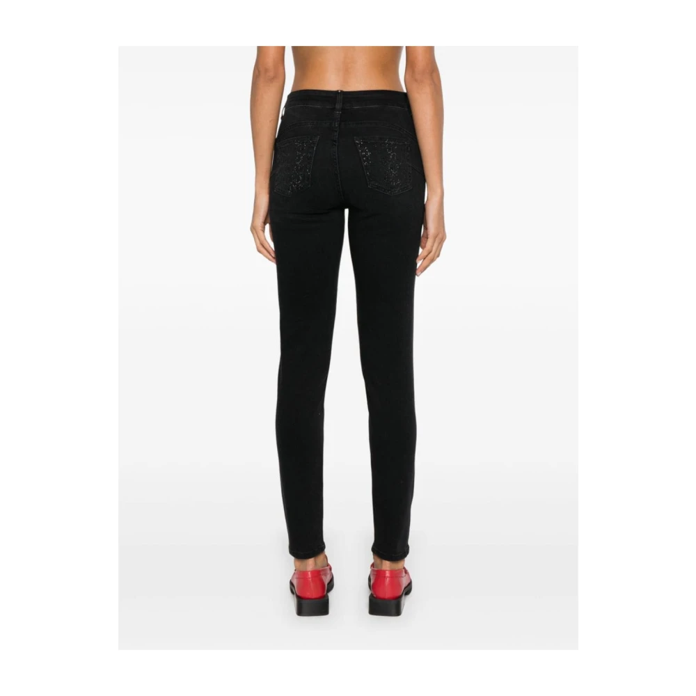 Liu Jo Zwarte Skinny Jeans Aw24 Black Dames