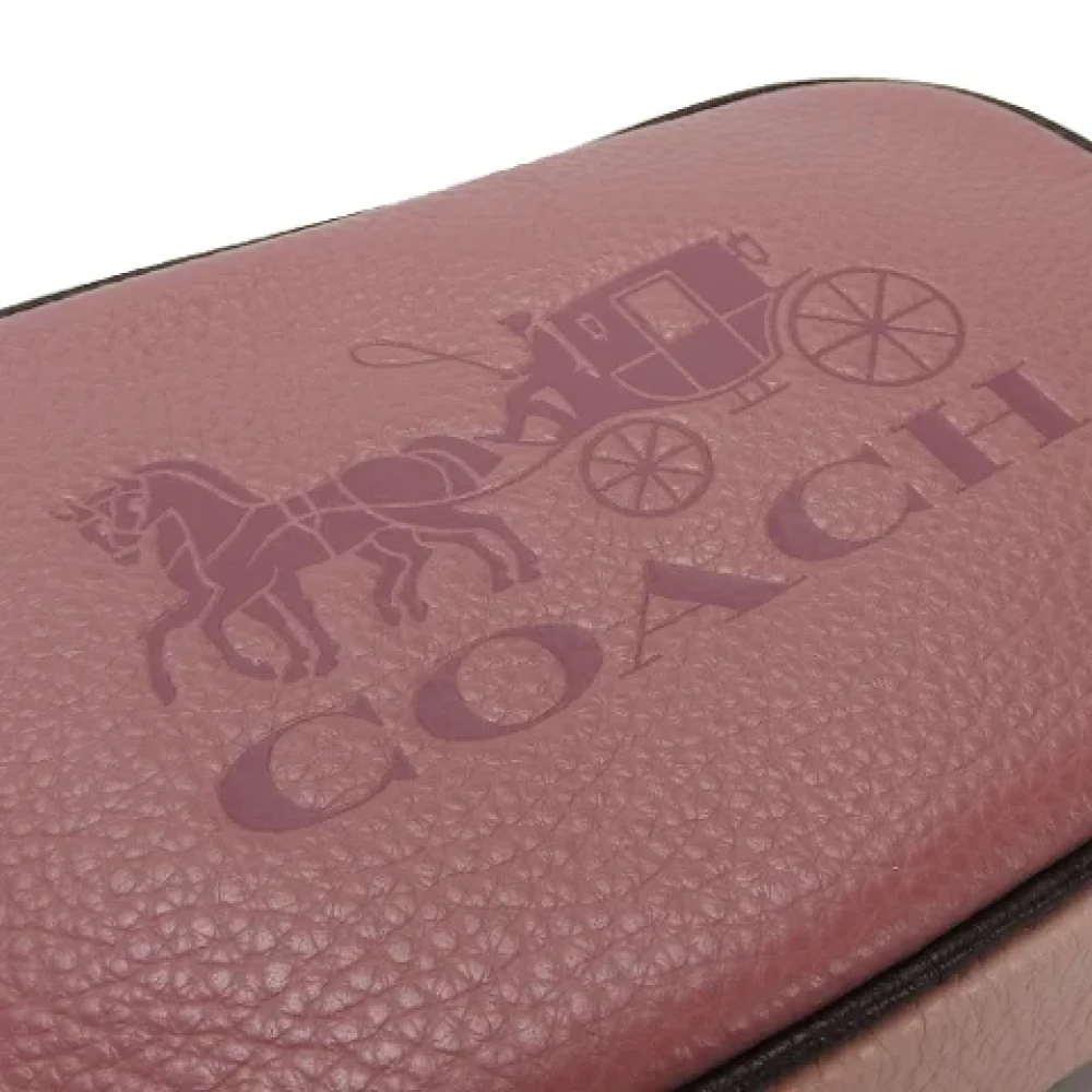 Coach Pre-owned Leather shoulder-bags Pink Dames