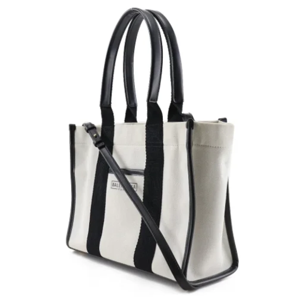 Balenciaga Vintage Pre-owned Canvas totes White Dames