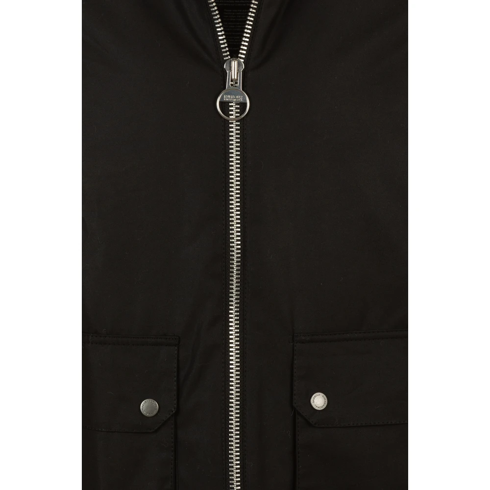 Barbour Zwarte Jassen Lutron Harrington Black Heren