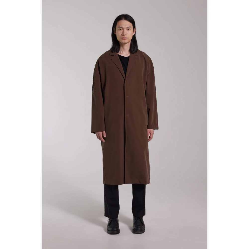 Stutterheim Mat Waterdichte Lange Regenjas Brown Heren