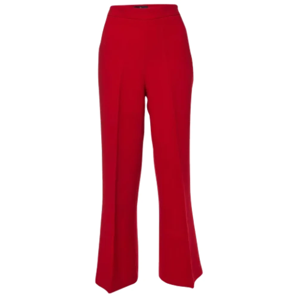 Carolina Herrera Pre-owned Fabric bottoms Red Dames