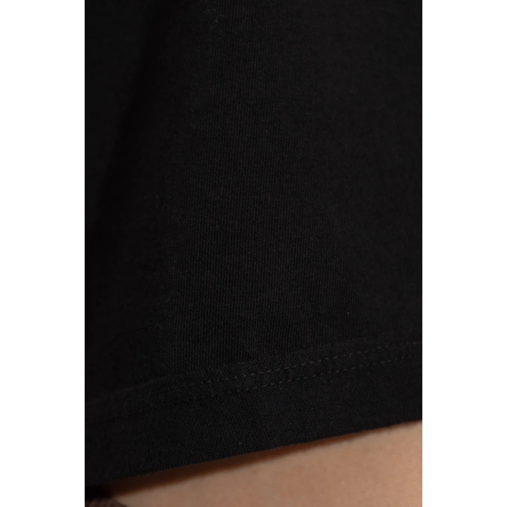 Rick Owens Top Cropped Small Level T Black Dames