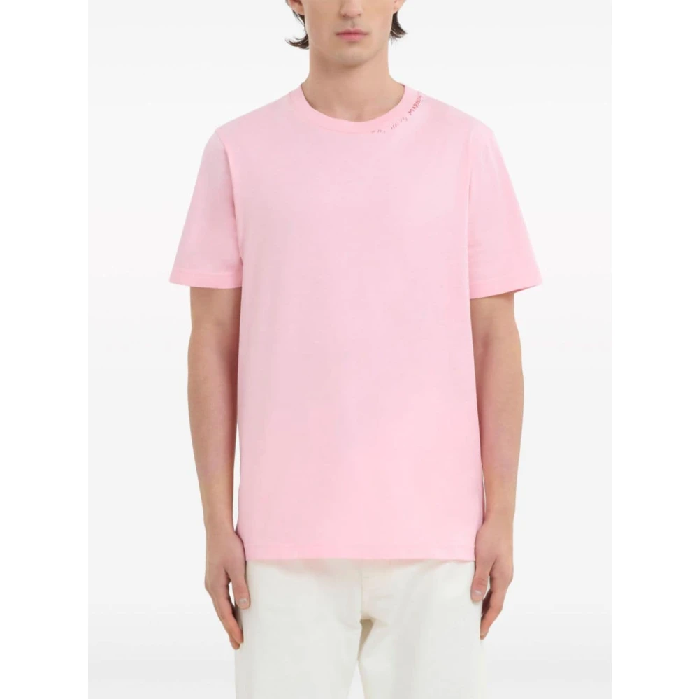 Marni Roze T-shirts en Polos Pink Heren