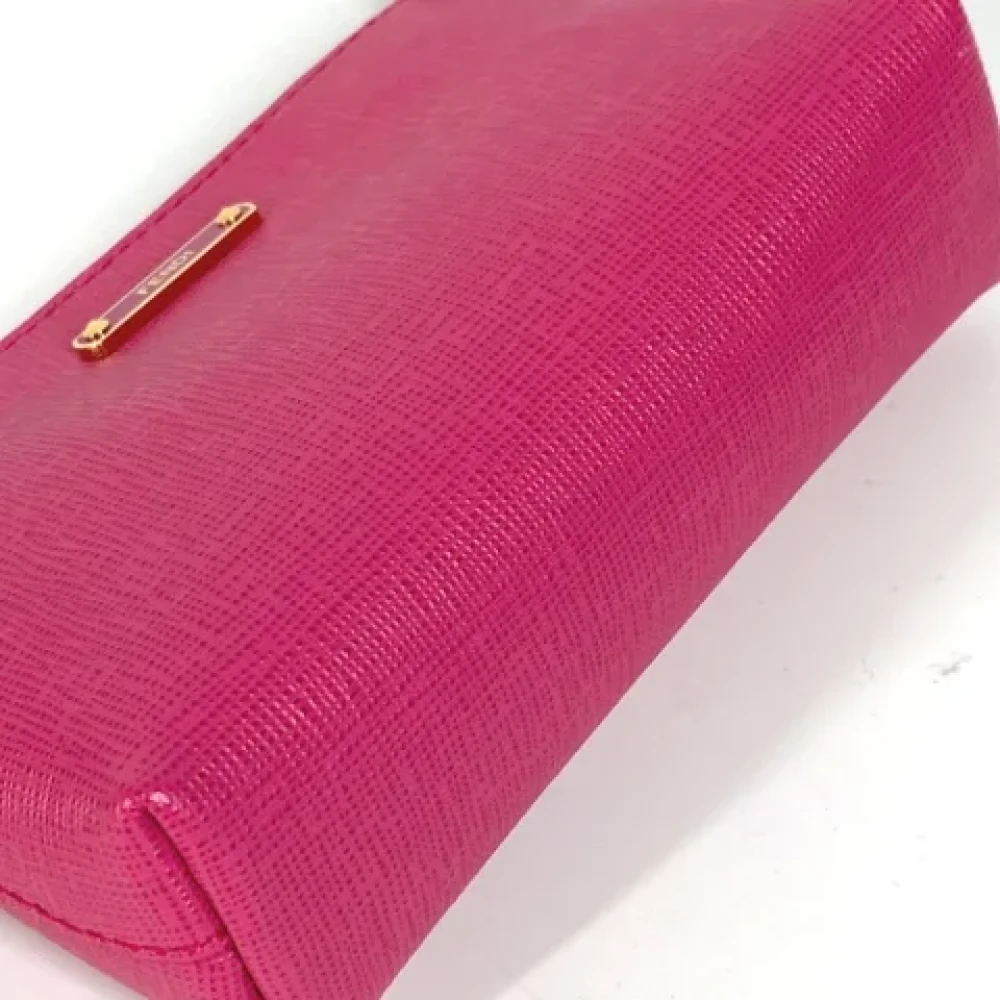 Fendi Vintage Pre-owned Leather clutches Pink Dames