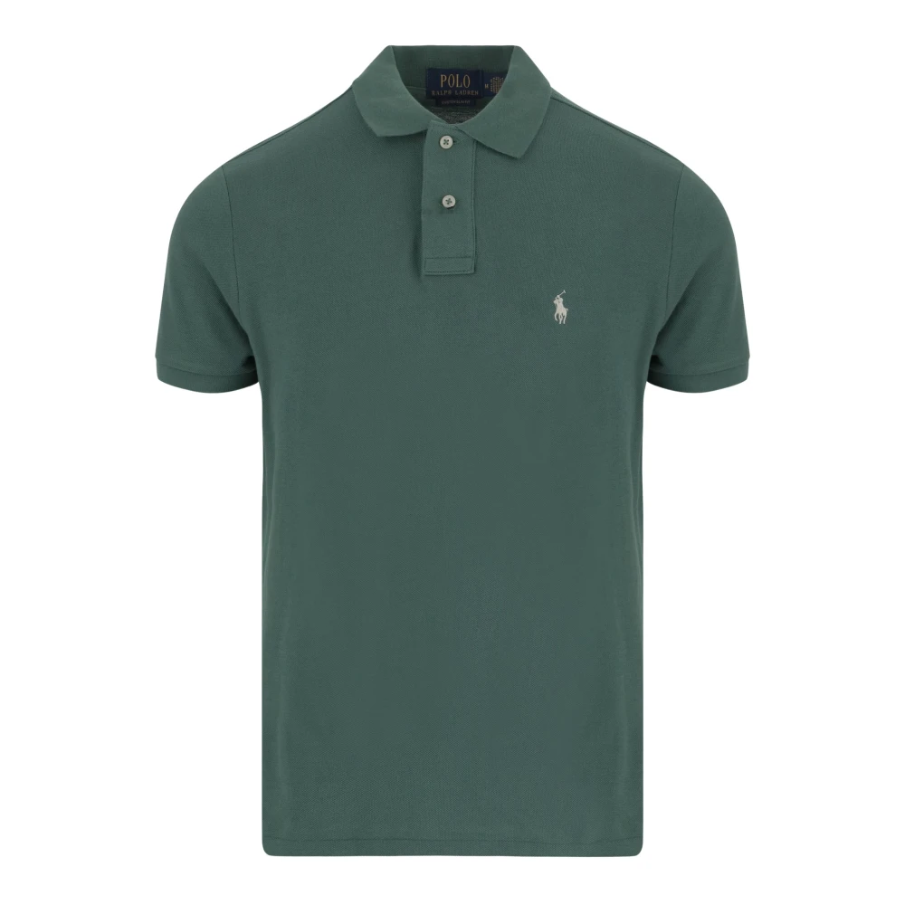 Polo Ralph Lauren Grön Bomull Logo Polo Skjorta Green, Herr