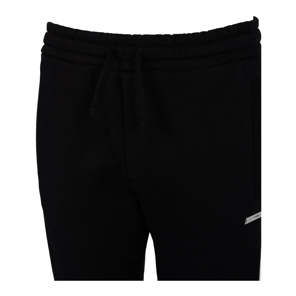 Les Hommes Slim Fit Broek Black Heren