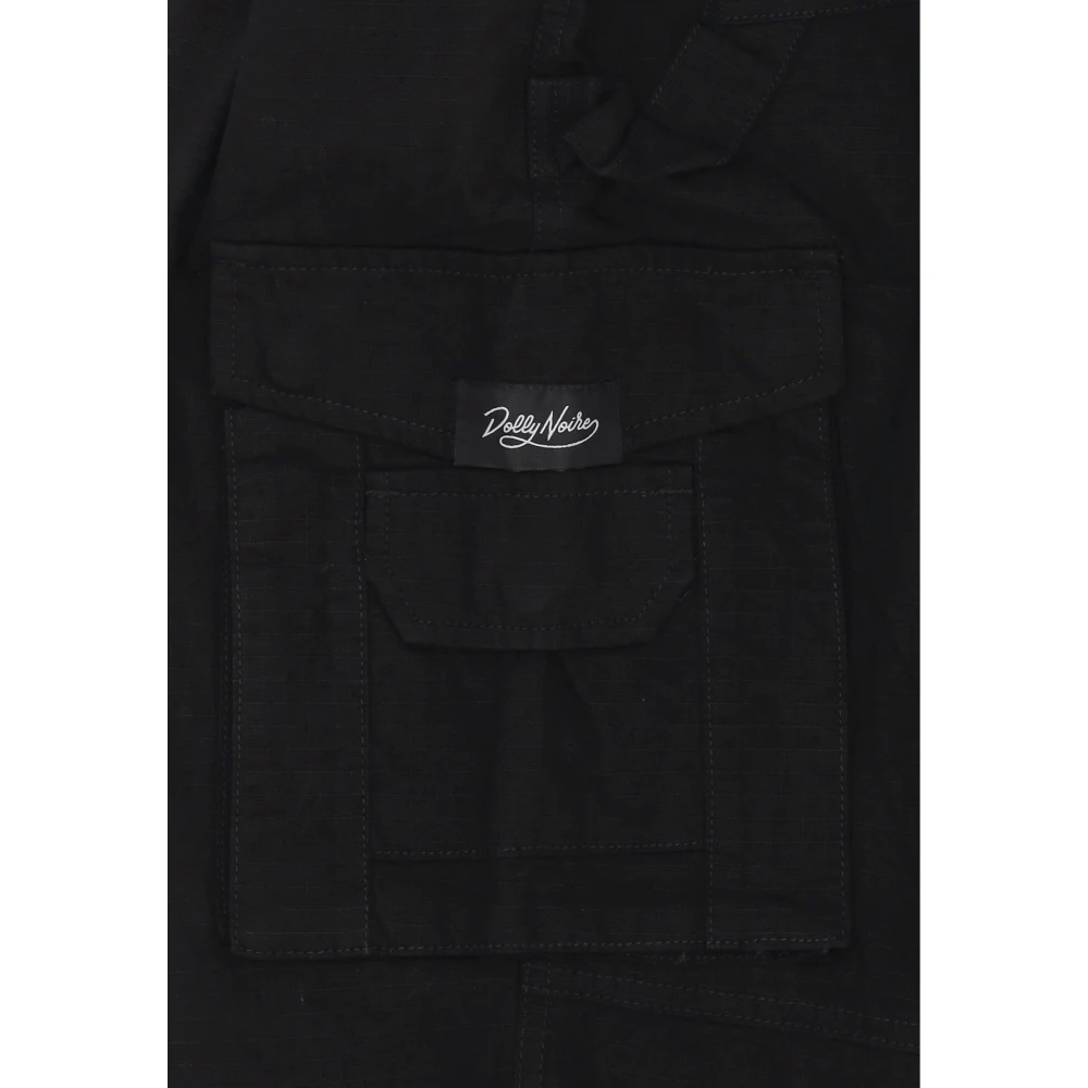 Dolly Noire Zwarte Ripstop Cargo Broek Black Heren
