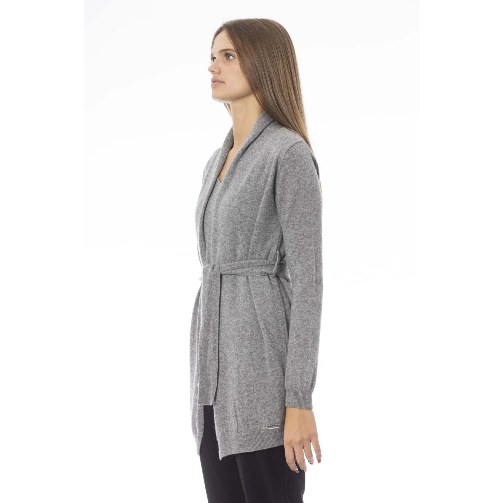 Baldinini Trendy Vest met Riem en Monogram Gray Dames