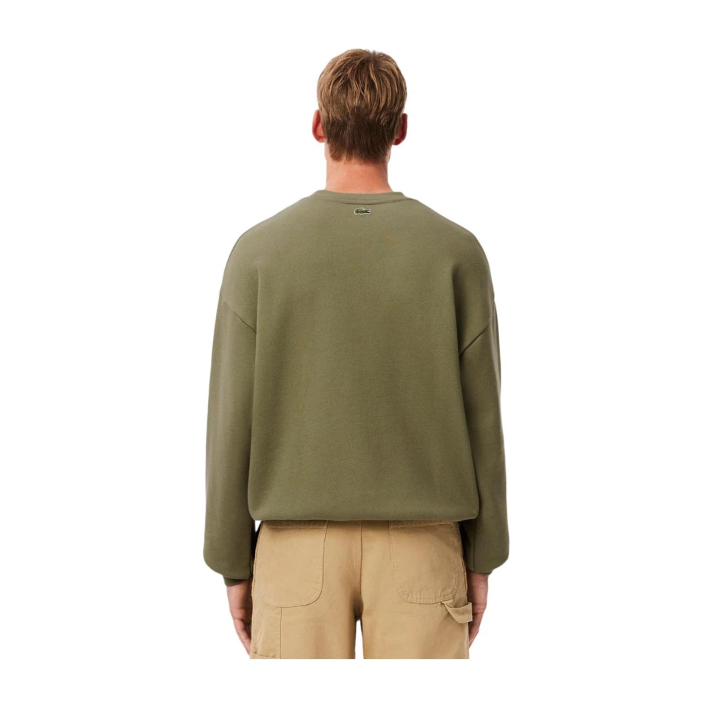 Lacoste Iconische Krokodillenprint Sweater Green Heren