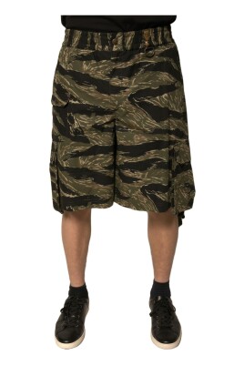 black-gold-pattern-bermuda-shorts