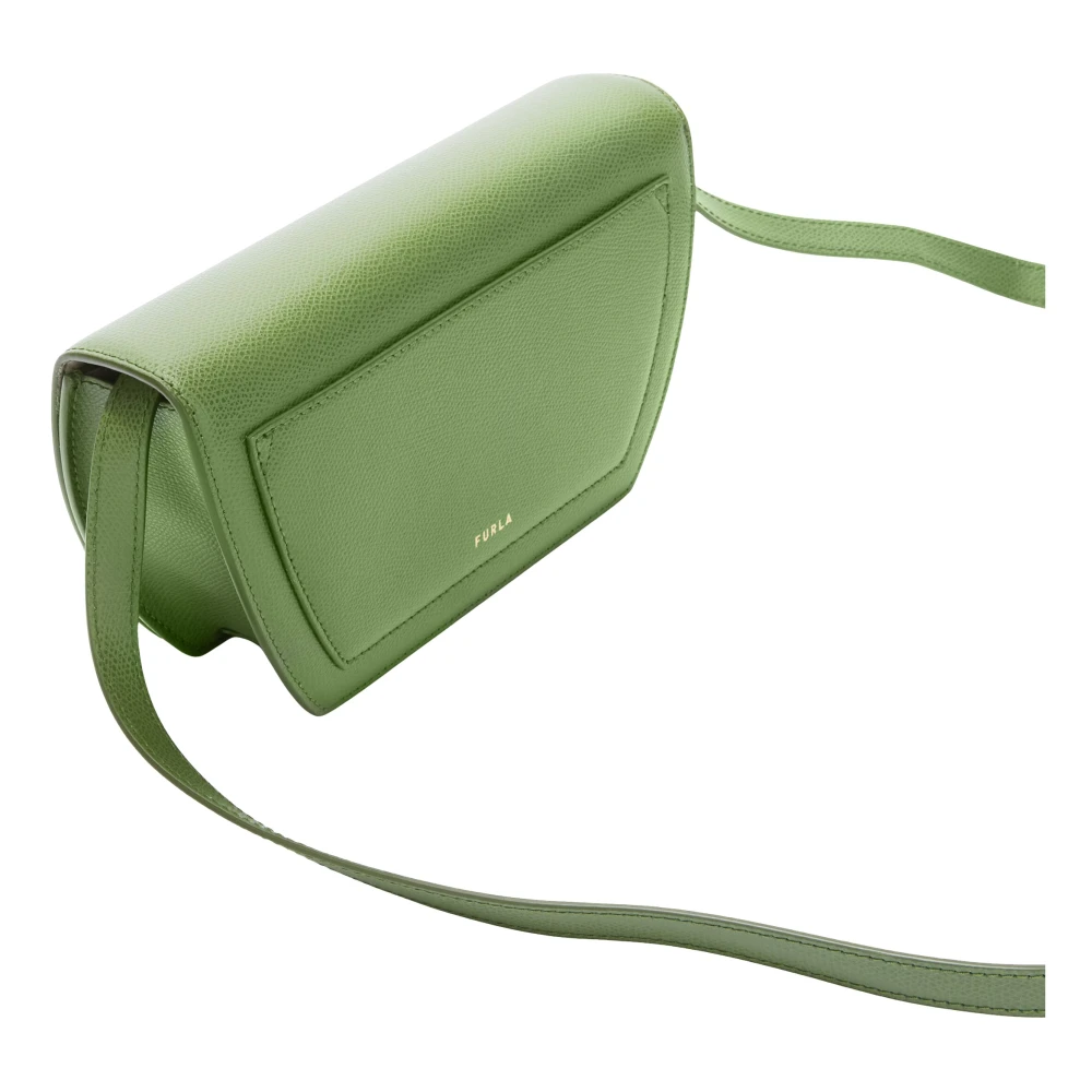 Furla Geometrische Vorm Crossbody Tas Green Dames