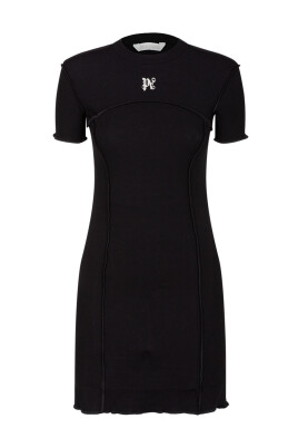 black-logo-print-minidress
