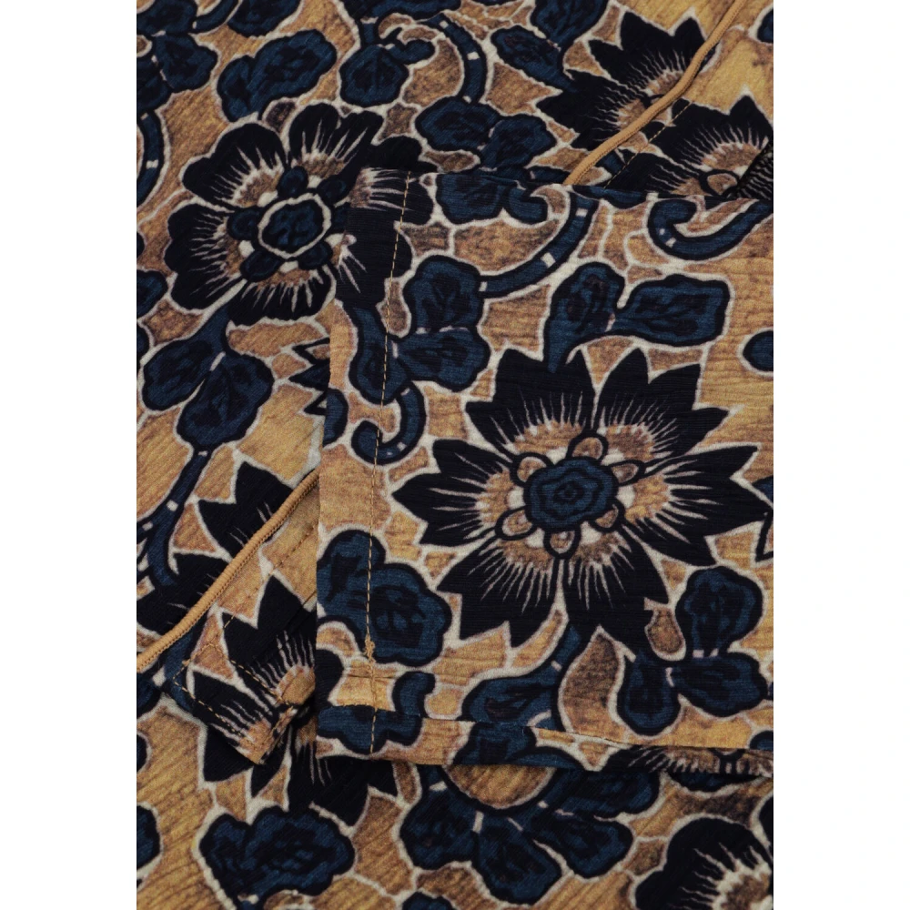Dea Kudibal Yanna Midi Jurk Blauwe Bloemen Multicolor Dames