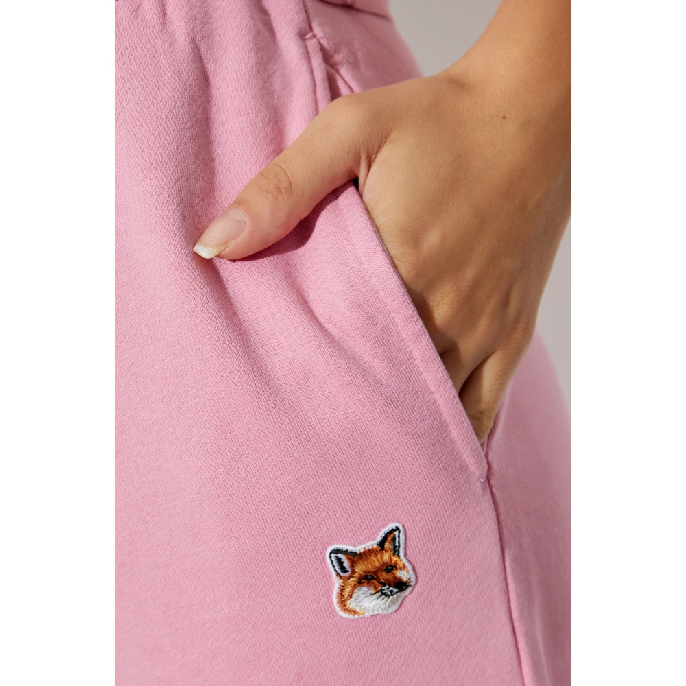 Maison Kitsuné Sweatpants Pink Dames