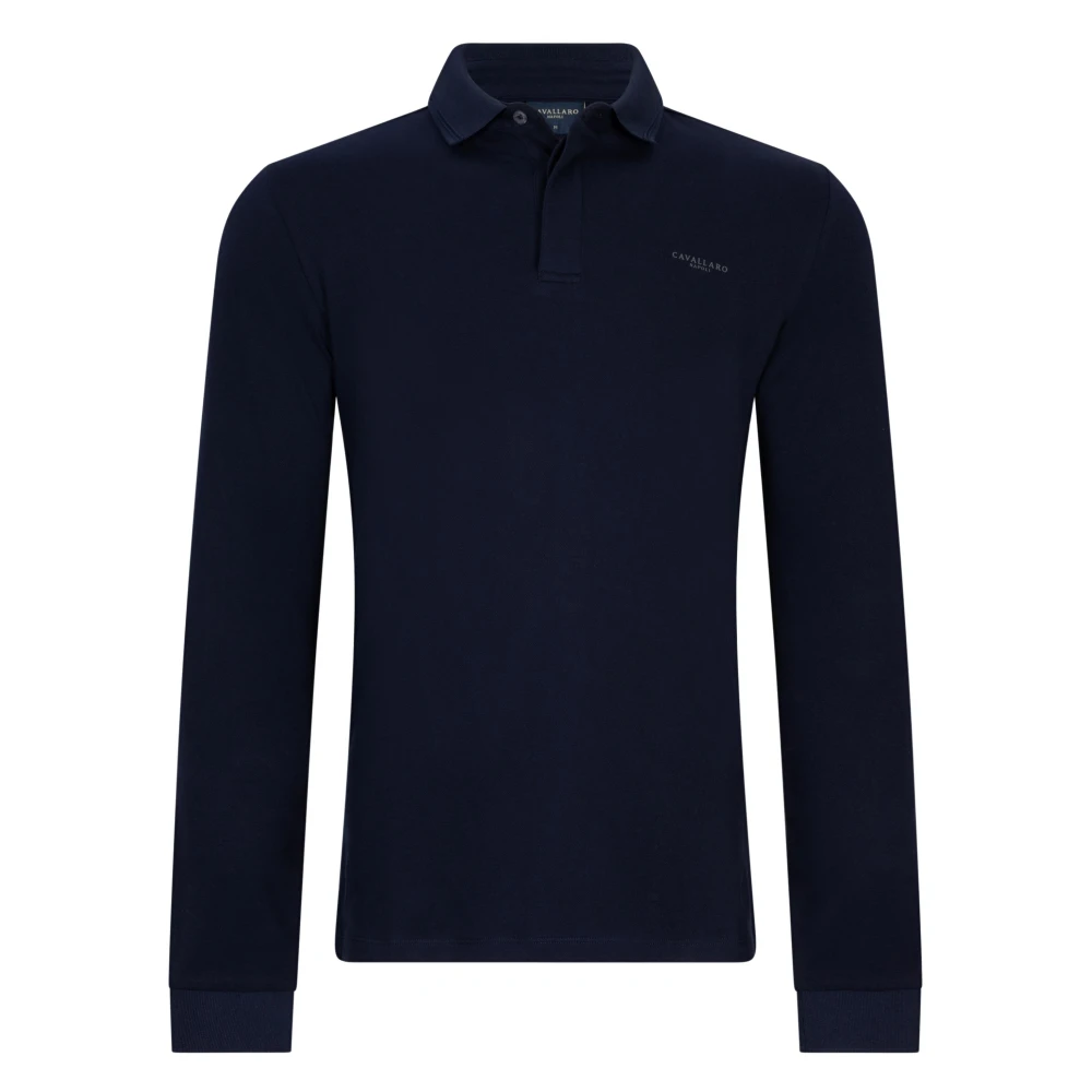 Cavallaro Blauwe Polo Basso Blue Heren