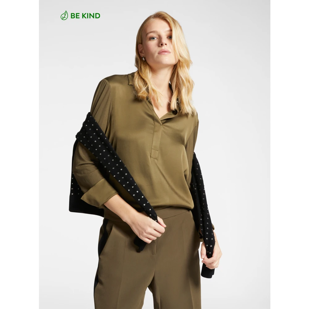 Elena Mirò Stijlvolle Blouse voor Vrouwen Green Dames
