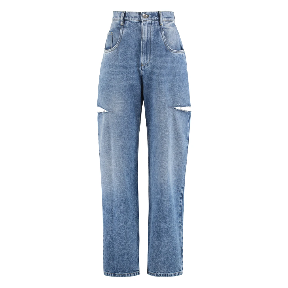Maison Margiela Donna Blu Jeans Dettagli Cut-Out - Immagine 7
