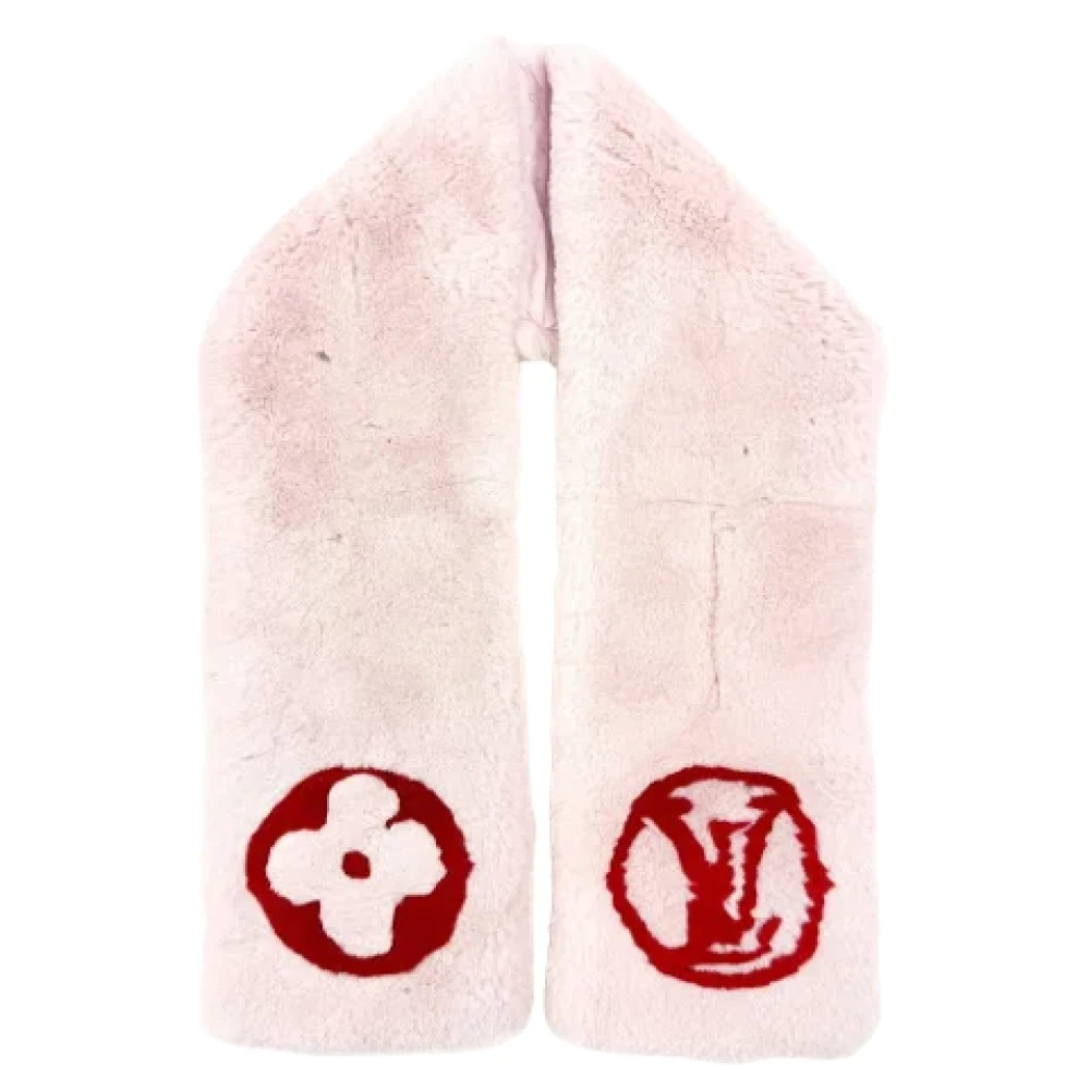 Louis Vuitton Vintage Pre-owned Fur scarves Pink Dames