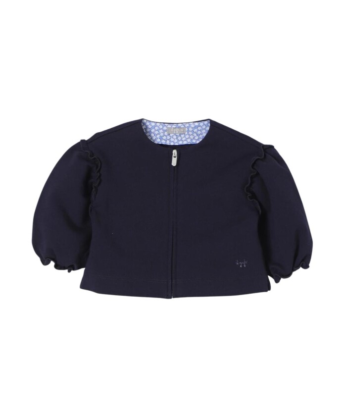 veste-bleue-a-manches-bouffantes