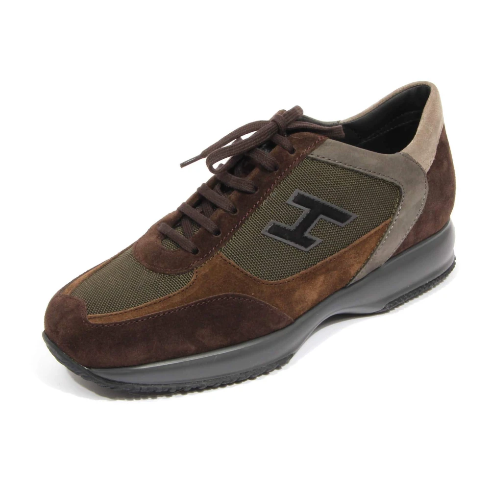 Hogan Interactive H Flock Heren Schoenen Bruin