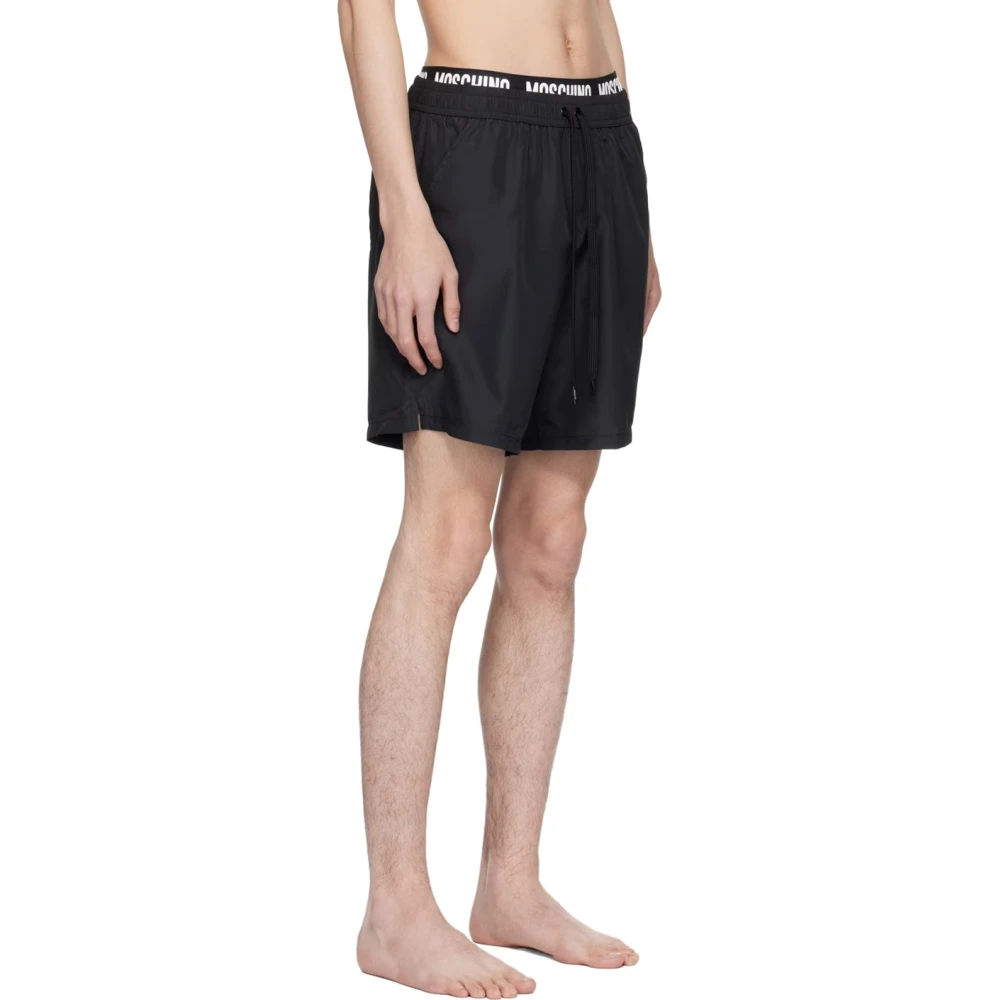 Moschino Zwarte Zwemshorts Regular Fit Black Heren