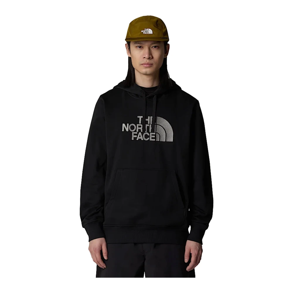The North Face Geborduurde logo hoodie Zwart Black Heren