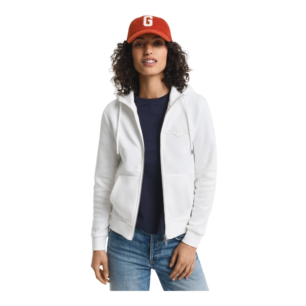 Sweatshirts & Hoodies > Zip-throughs - - Gant - Modalova