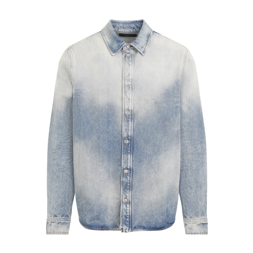 Amiri Blauw Katoenen Overhemd: Stijlvol Verheven Blue Heren