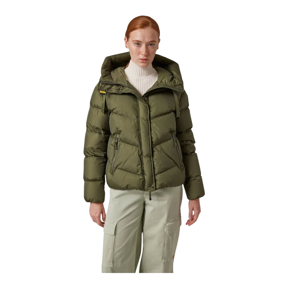 Parajumpers Groene Winterjas met Capuchon Green Dames