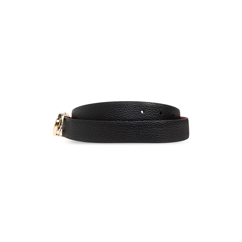 Salvatore Ferragamo Omkeerbare riem Black Dames
