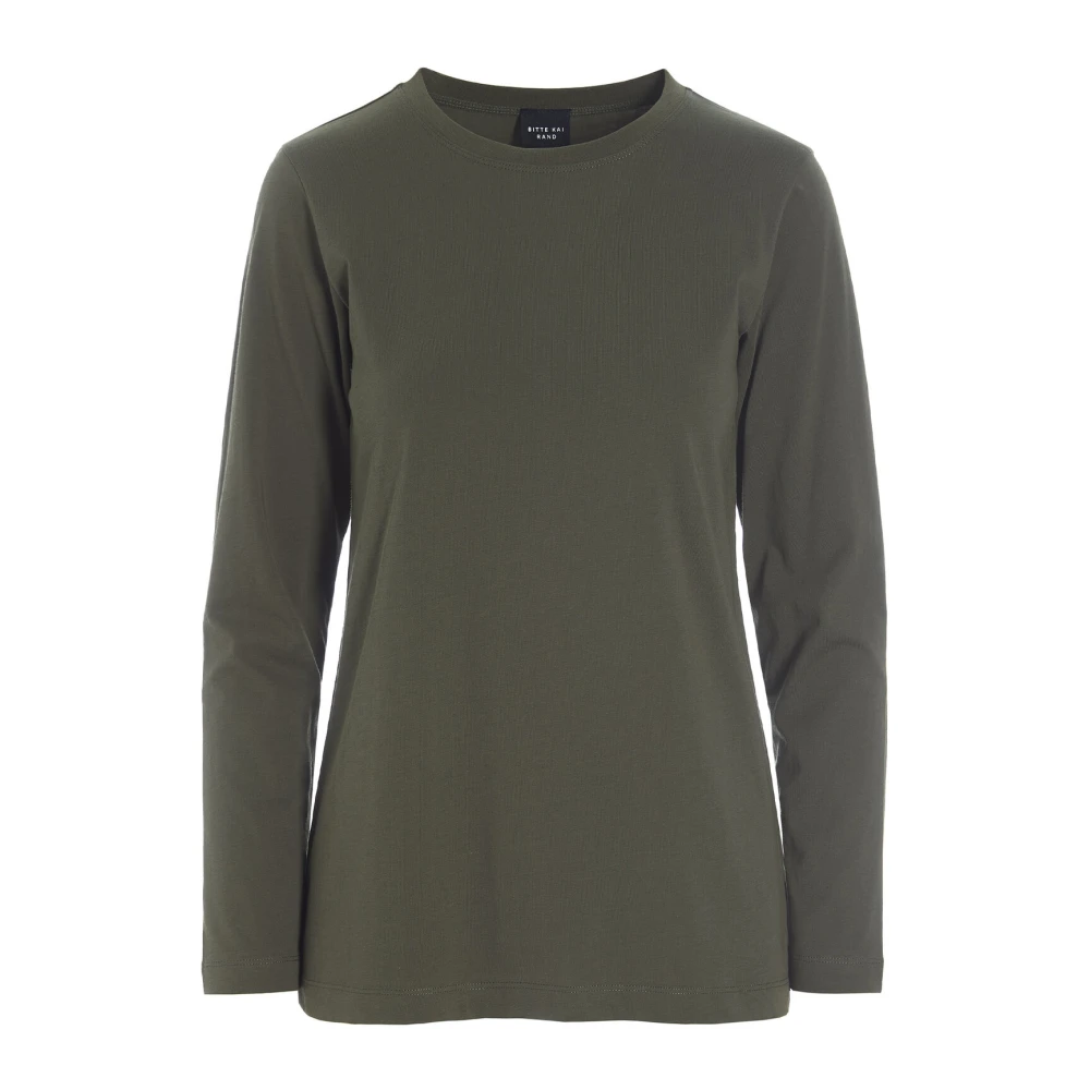 Bitte Kai Rand Diep Bos Katoenen Blouse Green Dames