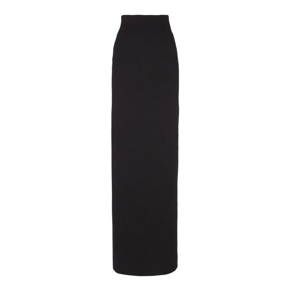 Cortana Donna Nero - Gonna Lunga Nera A Vita Alta - Skirts - M