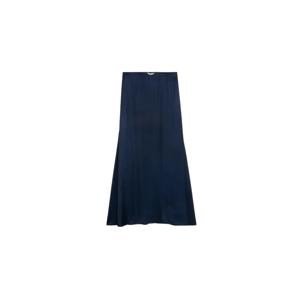 Zadig & Voltaire Women's Blue Maxi Skirts, M, Stylish Skirt For