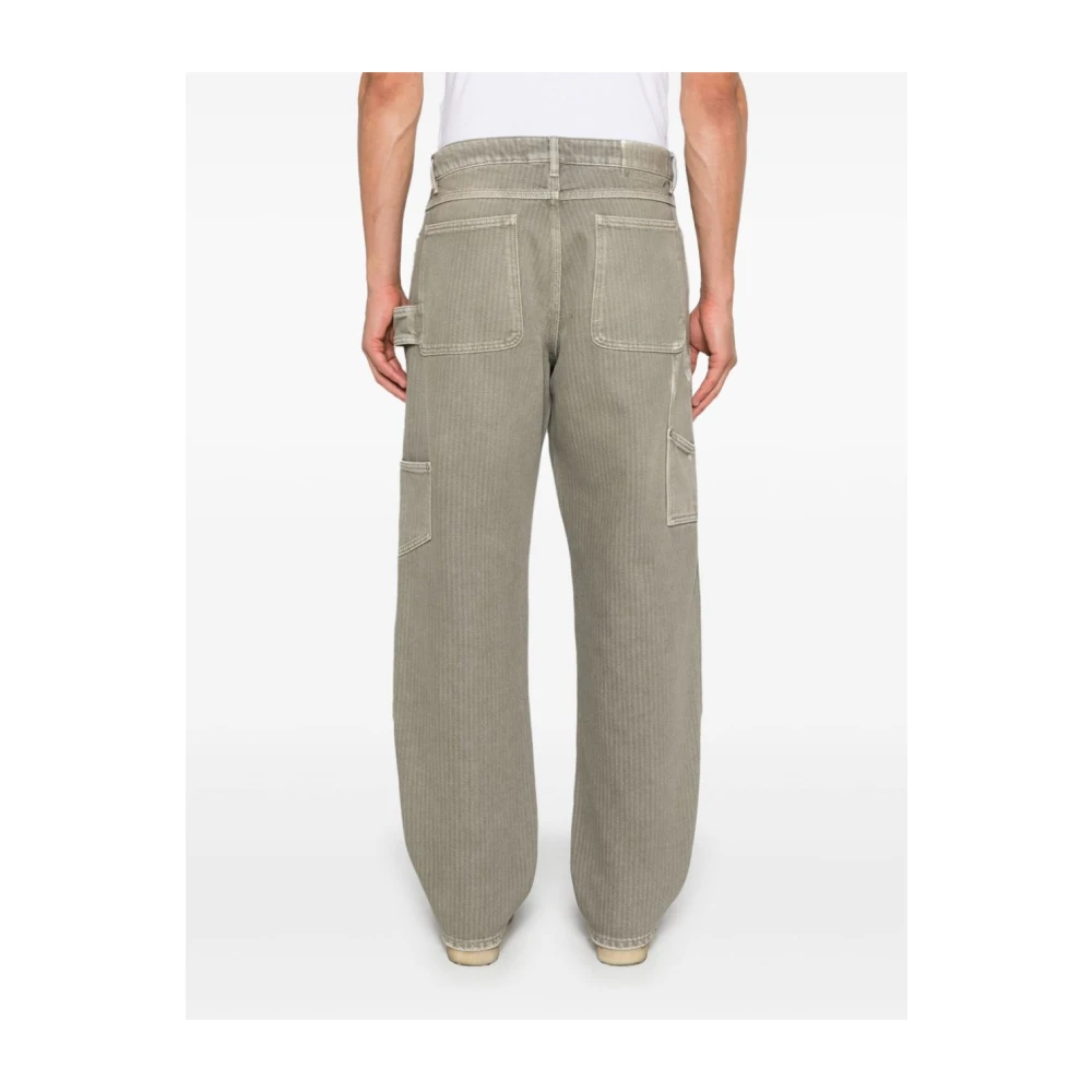 Golden Goose Vintage olijf katoenblend jeans Gray Heren