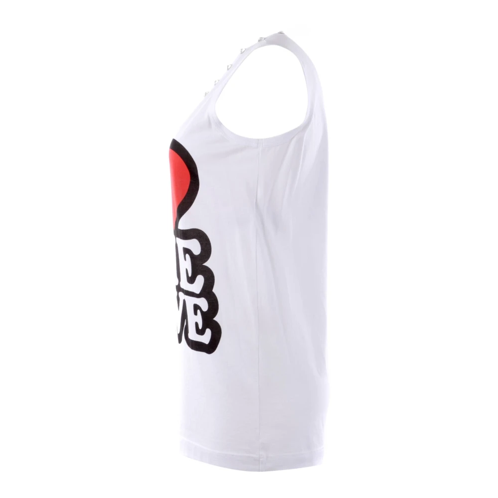 Dolce & Gabbana Dames Juwelen T-shirt met Liefde White Dames