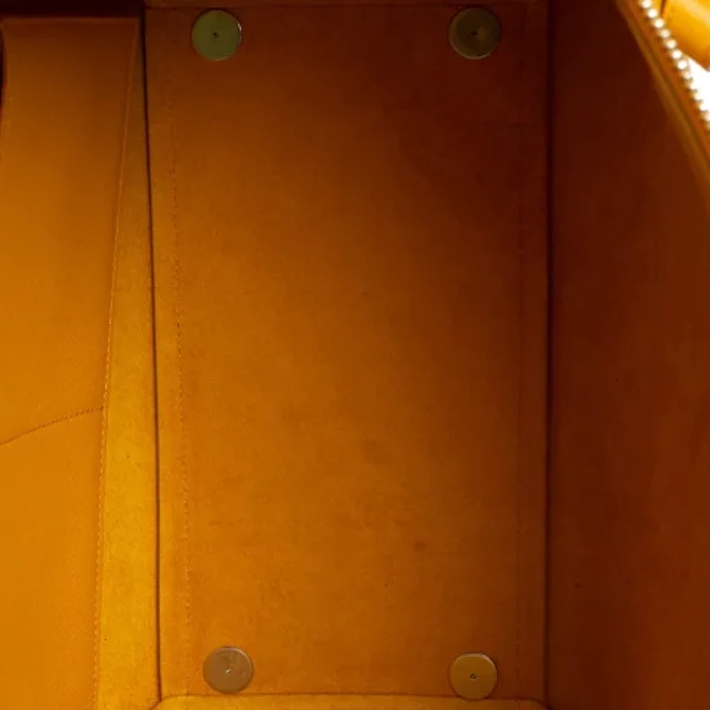 Celine Vintage Pre-owned Leather celine-bags Yellow Dames