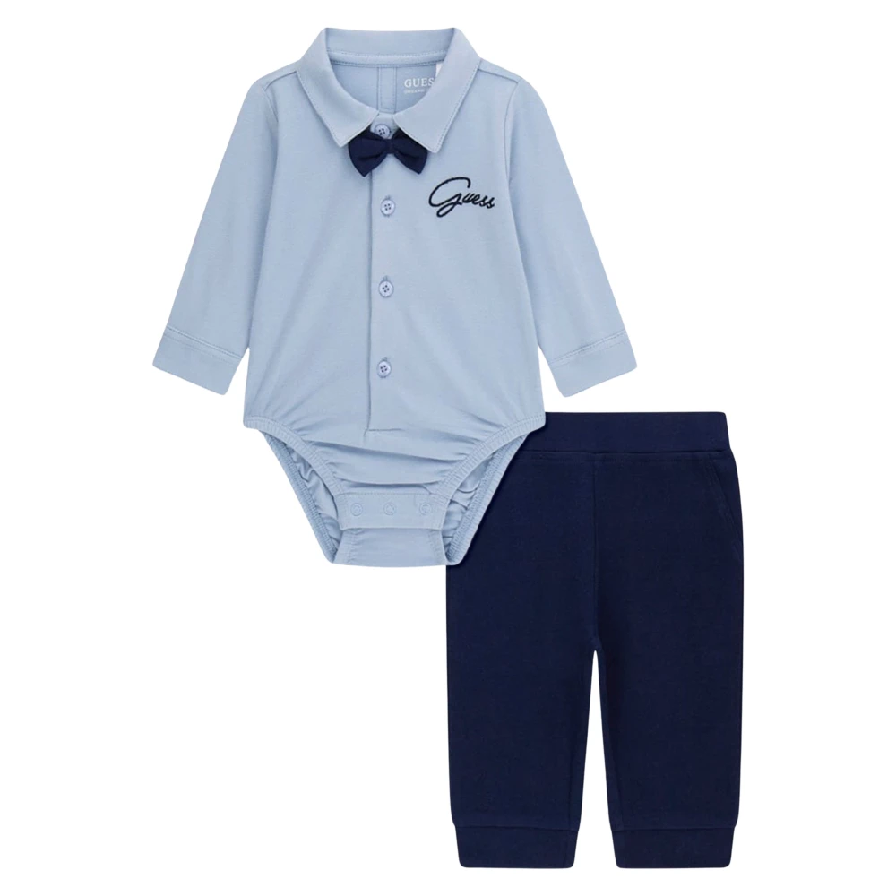 Guess Men's Blue Bodysuit And Pants Set