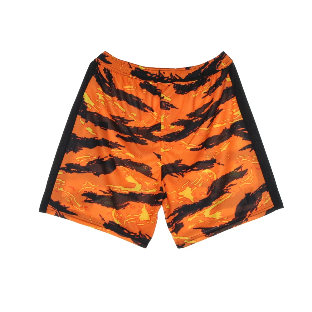 Propaganda Tiger Camo Basketball Shorts Orange Heren