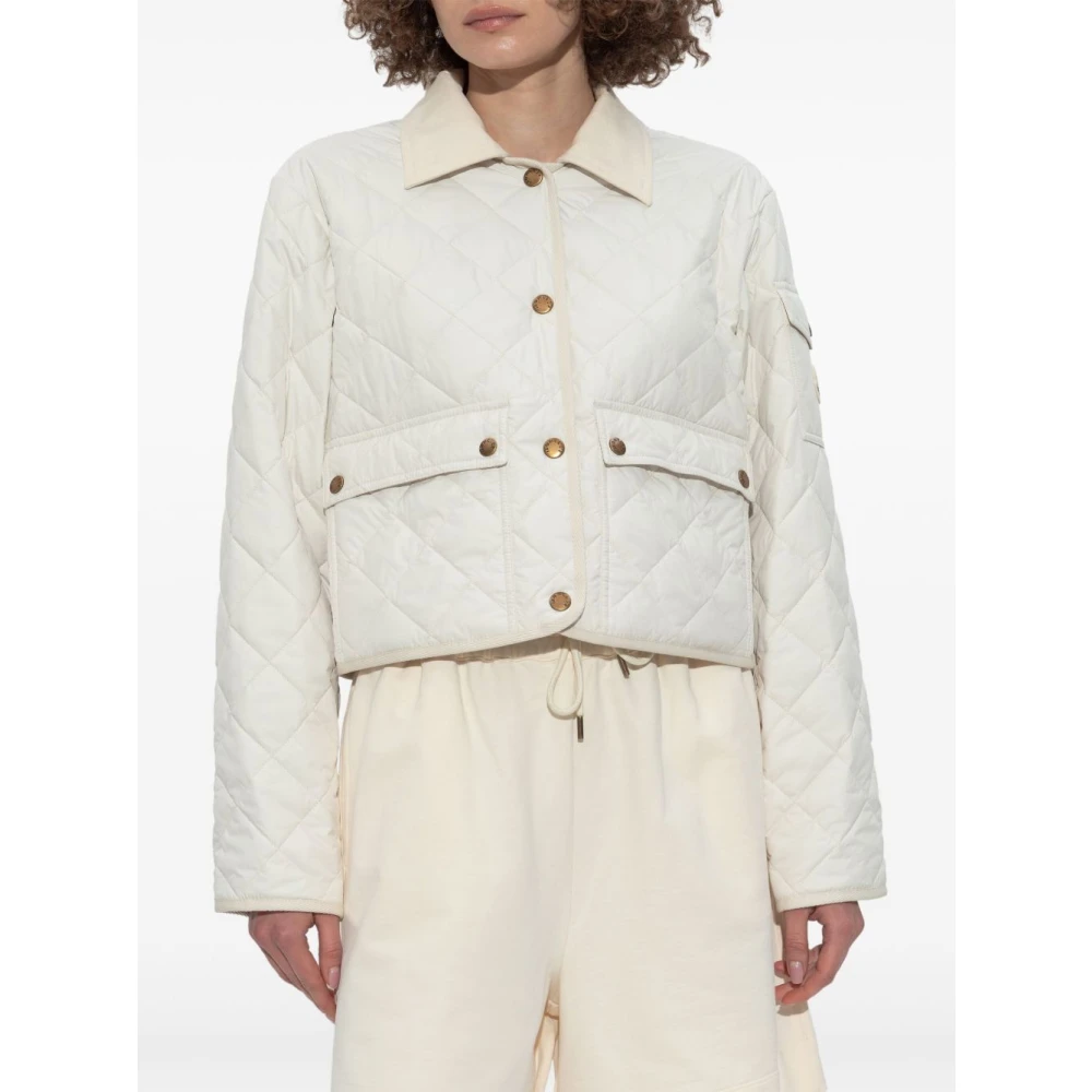 Moncler Ivoor Winterjassen voor Vrouwen Beige Dames