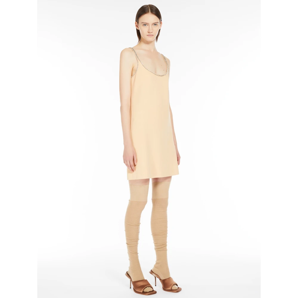 SPORTMAX Roze jurk met strass versiering Pink Dames